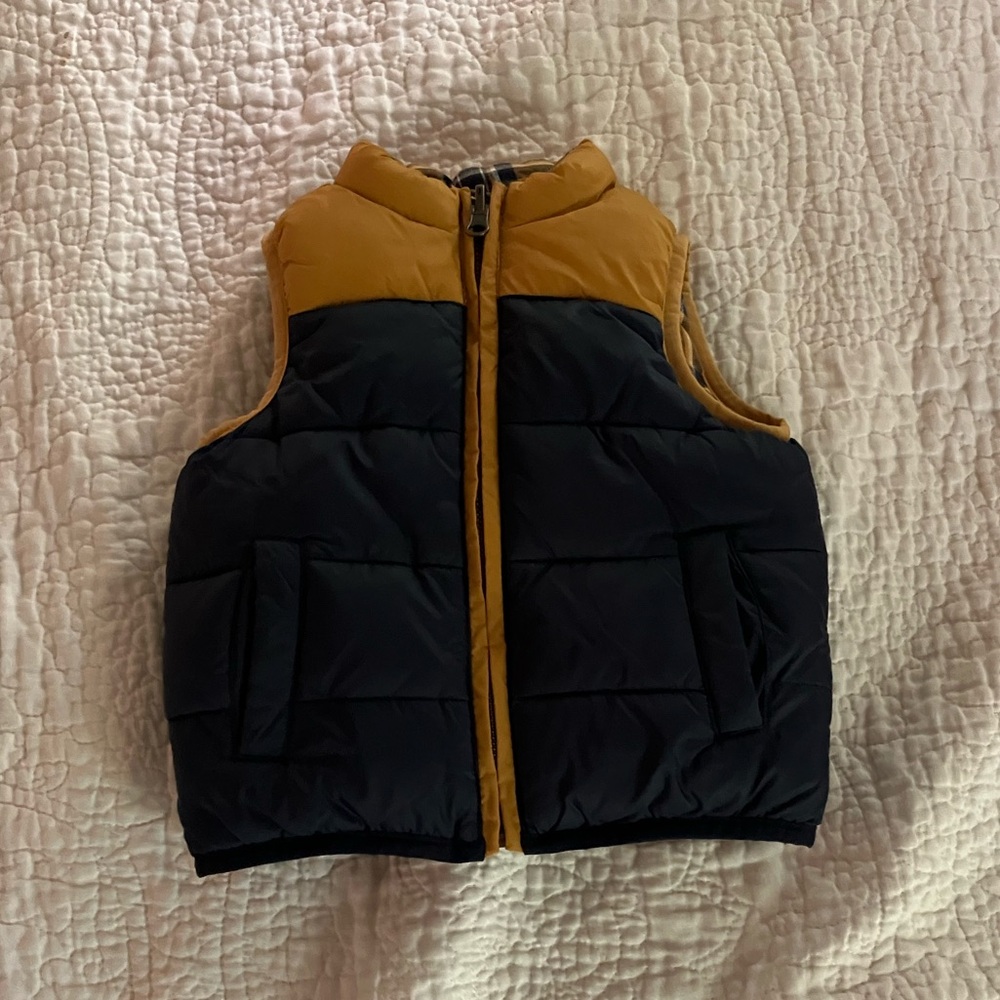 Janie and Jack Reversible Harvest Puffer Vest
